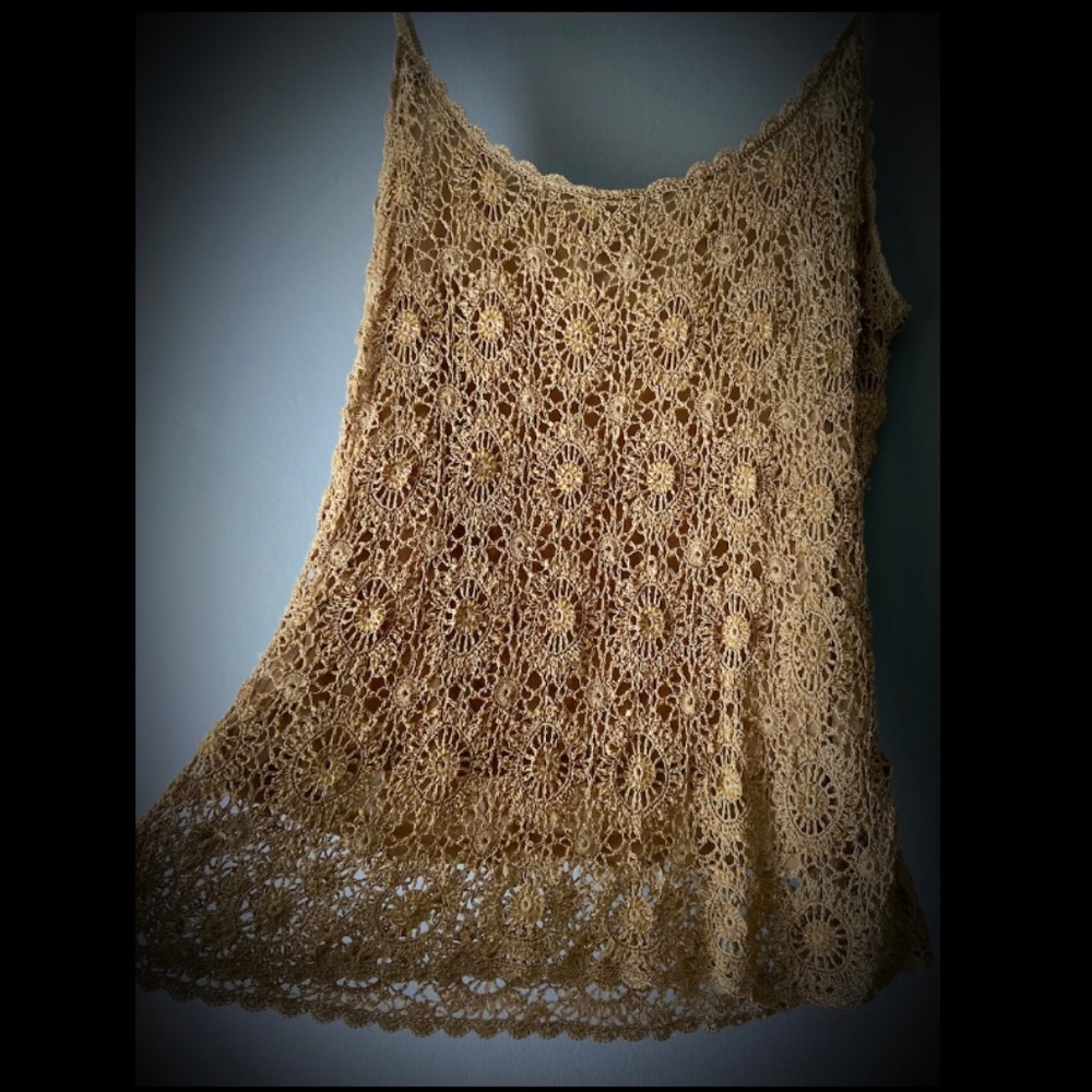 Beaded/crochet tank